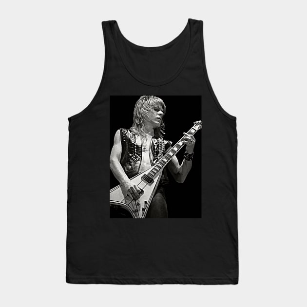 Randy Rhoads Art Poster Heavy Metal Hard Rock Tank Top by ZiggyPrint